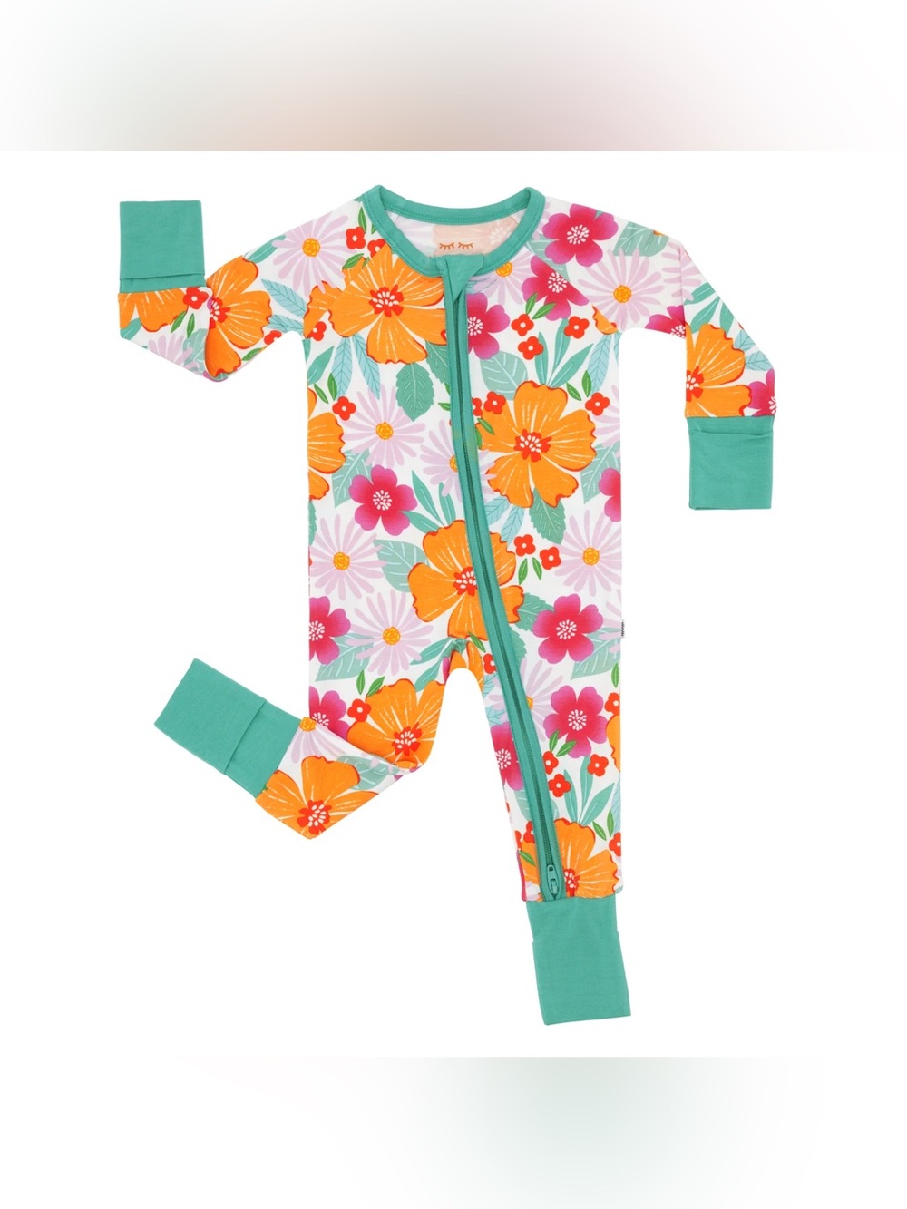Little Sleepies - Beachy Blooms Zippy - Size 3-6 Months
